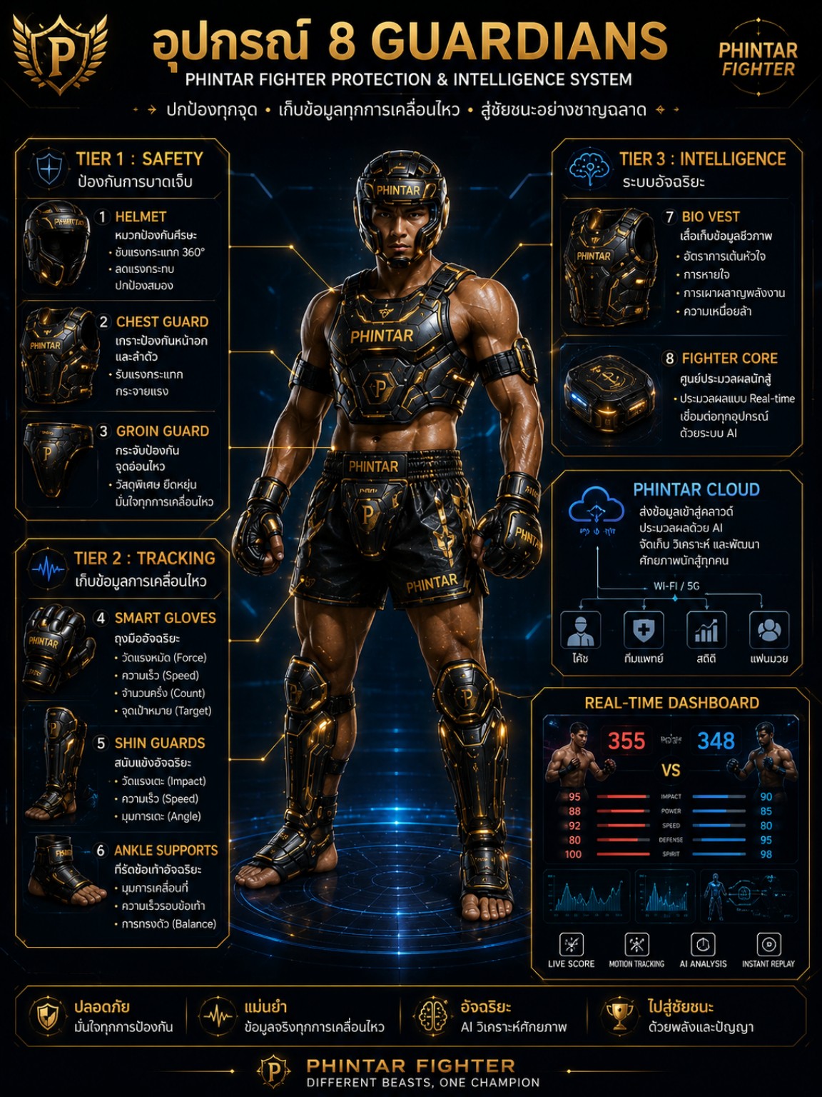 ภาพแนวคิด 8 GUARDIANS SYSTEM ของ PHINTAR