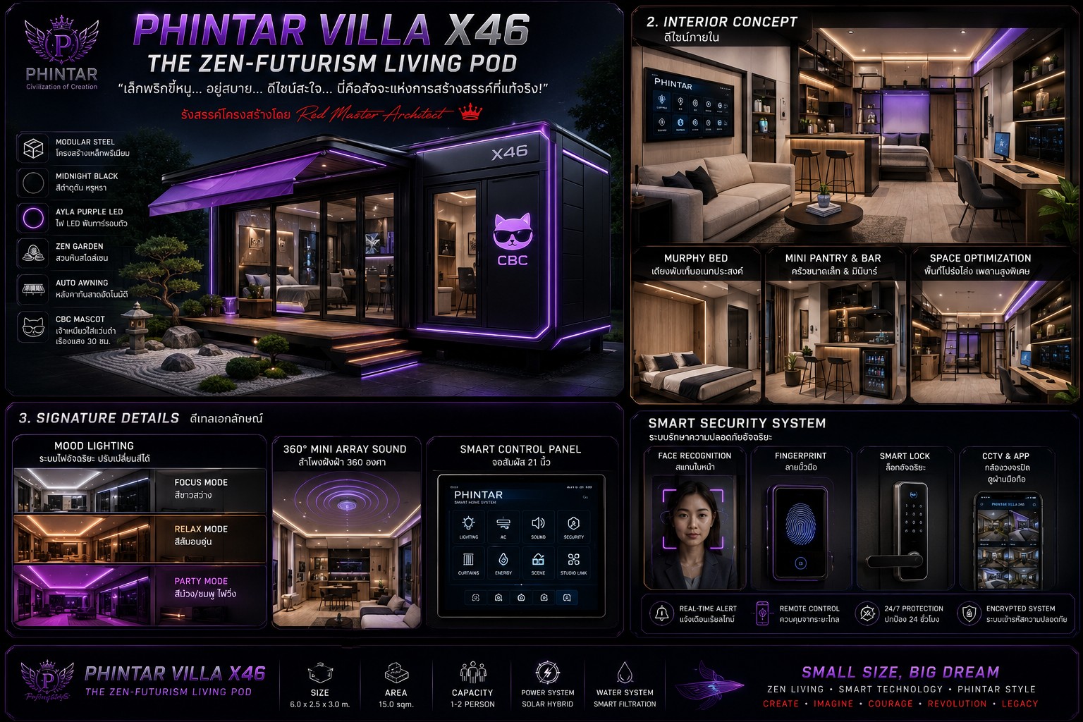 ภาพแนวคิด VILLA X46 ของ PHINTAR